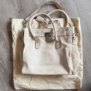 Michael Kors Cream Satchel Bag